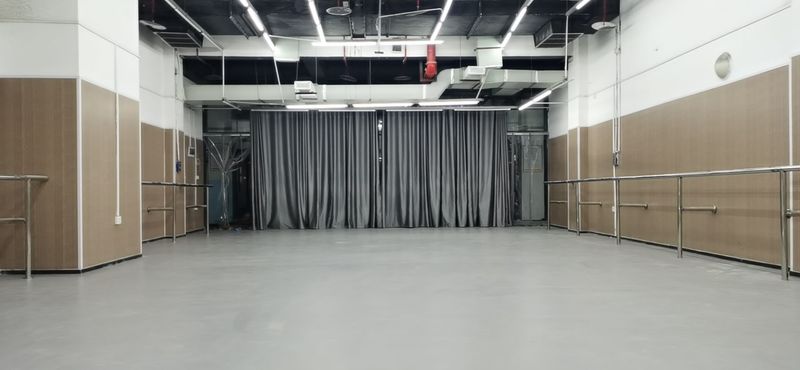 重庆高新区司晨青紫蓝舞蹈室小丑地胶铺设案例