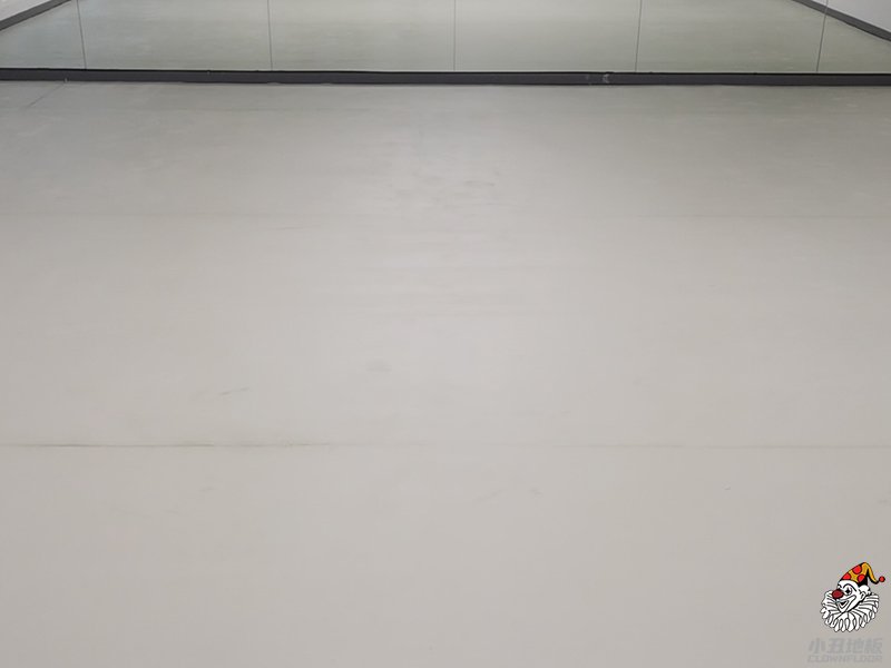重庆江北个人舞蹈室5004米色小丑地胶案例4